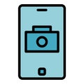 Camera icon vector flat Royalty Free Stock Photo