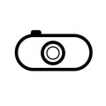 Camera icon in rendy flat style. Camera symbol for your web site design, logo, app, UI