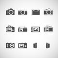 Camera icon set, vector eps10 Royalty Free Stock Photo