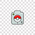 camera icon sign and symbol. camera color icon for website design and mobile app development. Simple Element from pokemon go