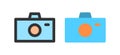 camera icon vector. suitable for user interface element symbol. isolated Royalty Free Stock Photo