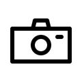 camera icon vector. suitable for user interface element symbol. isolated Royalty Free Stock Photo