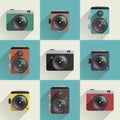 Camera icons Royalty Free Stock Photo