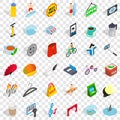 Camera icons set, isometric style Royalty Free Stock Photo