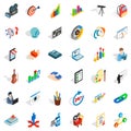 Camera icons set, isometric style Royalty Free Stock Photo