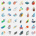 Camera icons set, isometric style Royalty Free Stock Photo