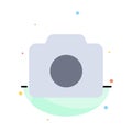 Camera, Image, Basic, Ui Abstract Flat Color Icon Template Royalty Free Stock Photo
