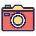 Camera, image Isolated Vector icon which can easily modify or edit Royalty Free Stock Photo