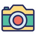 Camera, image Isolated Vector icon which can easily modify or edit Royalty Free Stock Photo