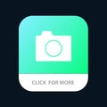 Camera, Image, Photo, Basic Mobile App Button. Android and IOS Glyph Version