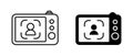 Camera interface icon vector set. Camera picture symbol