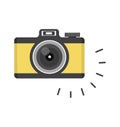 Camera On Isolate White Background Royalty Free Stock Photo