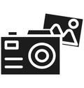 Camera Isolated Vector Icon use for Travel and Tour Projects Royalty Free Stock Photo