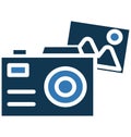 Camera Isolated Vector Icon use for Travel and Tour Projects Royalty Free Stock Photo
