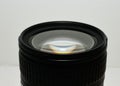 Closeup of the front of a camera lens Royalty Free Stock Photo