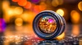camera lens abstract background bokeh made with Generative AI Royalty Free Stock Photo