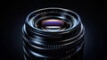 The Camera Lens Closeup.AI generated image Royalty Free Stock Photo