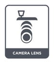 camera lens icon in trendy design style. camera lens icon isolated on white background. camera lens vector icon simple and modern Royalty Free Stock Photo
