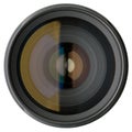 Camera lens isolated on white Royalty Free Stock Photo