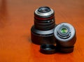 Camera lens plastic and metal mount