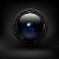 Camera lens. Vector