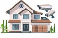 Camera live management of video cameras ensures alarm monitoring within widespread CCTV systems, securing security concepts for ne