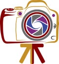 Camera logo Royalty Free Stock Photo