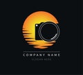 Camera logo, photography concept icon design, Photography logo. Royalty Free Stock Photo