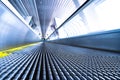 Camera is lying on escalator Royalty Free Stock Photo