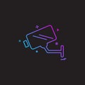 camera meanicons security surveillance icon vector design Royalty Free Stock Photo