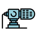 Camera mic icon vector flat Royalty Free Stock Photo