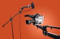 Camera and microphone Royalty Free Stock Photo
