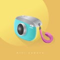 Camera Mirroless with Sweet Color Royalty Free Stock Photo