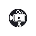 Camera movie icon Royalty Free Stock Photo