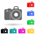 camera multi color style icon. Simple glyph, flat vector of electro icons for ui and ux, website or mobile application Royalty Free Stock Photo