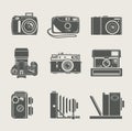 Camera new and retro icon