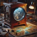 Camera Obscura Device that projects inverted images of the outsi