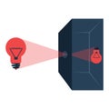 camera obscura in a realistic style. vector