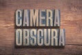 Camera obscura wood Royalty Free Stock Photo