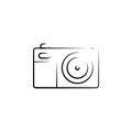 camera outine logo style icon. Element of photo icon for mobile concept and web apps. Outline camera icon can be used for web and