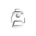 camera outine logo style icon. Element of photo icon for mobile concept and web apps. Outline camera icon can be used for web and
