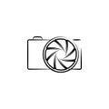 camera outine logo style icon. Element of photo icon for mobile concept and web apps. Outline camera icon can be used for web and
