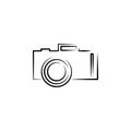 camera outine logo style icon. Element of photo icon for mobile concept and web apps. Outline camera icon can be used for web and