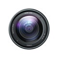 Camera photo lens, Camera lens isolated on white background - vector Royalty Free Stock Photo