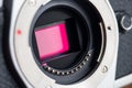 Camera photo sensor Royalty Free Stock Photo