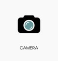 Camera / photocamera icon simple flat vector illustration