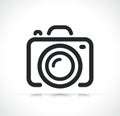 Camera or photocamera line icon