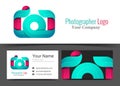 Camera Photographer Studio Corporate Logo and Business Card Sign