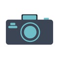 Camera photographic flat style icon