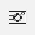 Camera, photography, digicam line icon design concept Royalty Free Stock Photo